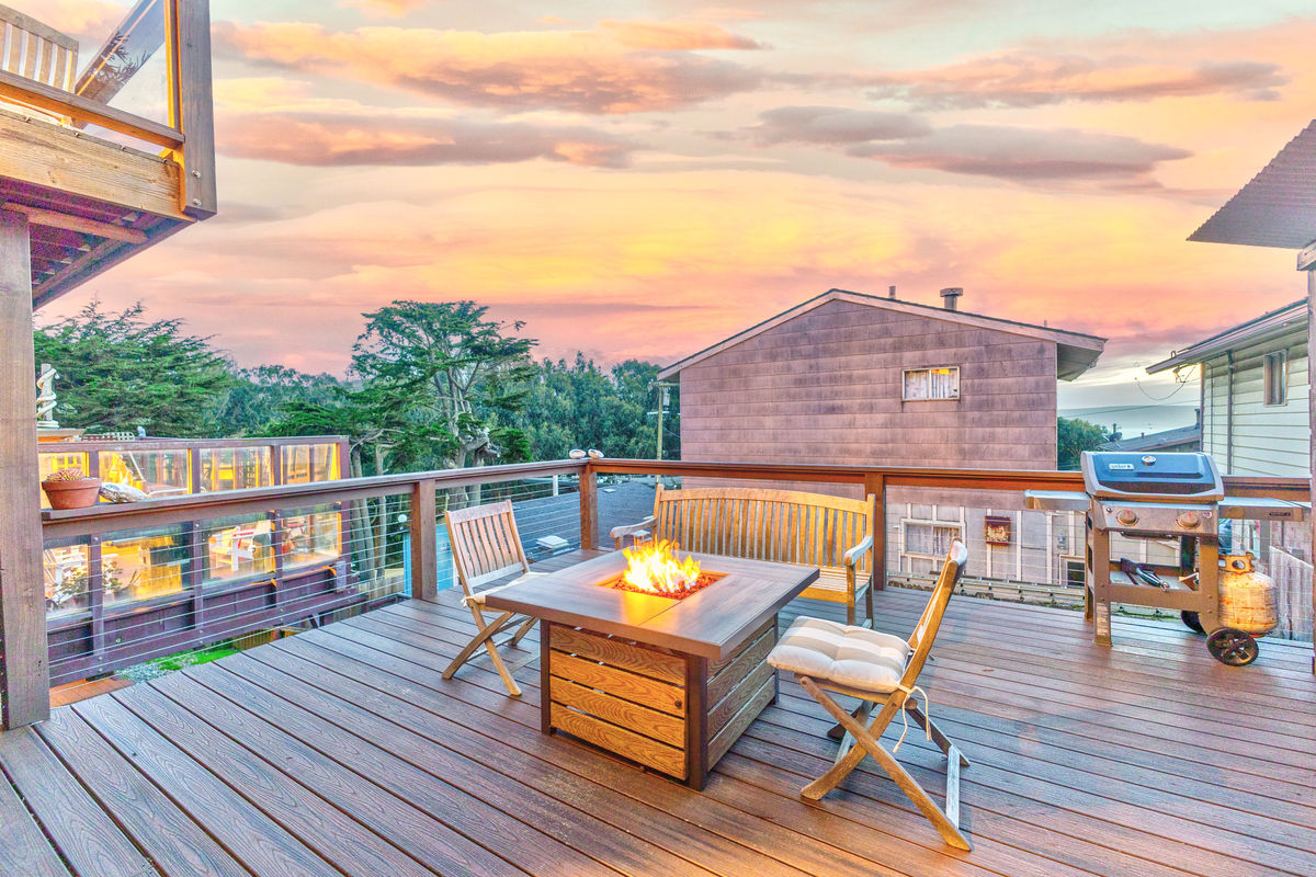 Dillon Beach sunset view from Sea Esta cottage