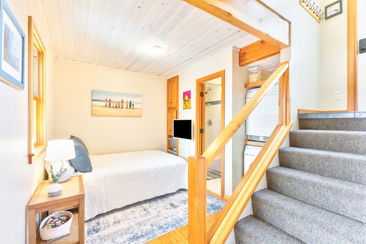 Sea Esta downstairs bedroom with full bed